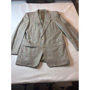 Hickery Freeman Mens Houndstooth Blazer Jacket Size 42 Long
